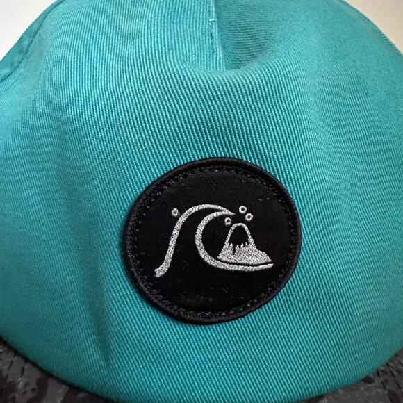 Quiksilver Baseball Hat Snapback Cap Skate Surf Blue Gray One Size Cotton Blend - Picture 2 of 13
